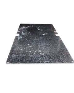 Sheet metal partition outside above nest Step V16 solid